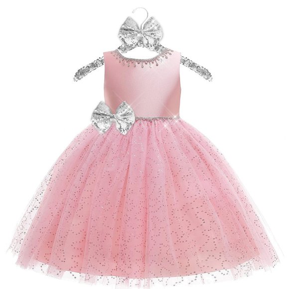 Sparkling Bling Things Other - NEW Beautiful Sparkling Bling Rhinestone Sequins Flower Girl Baby Birthd…